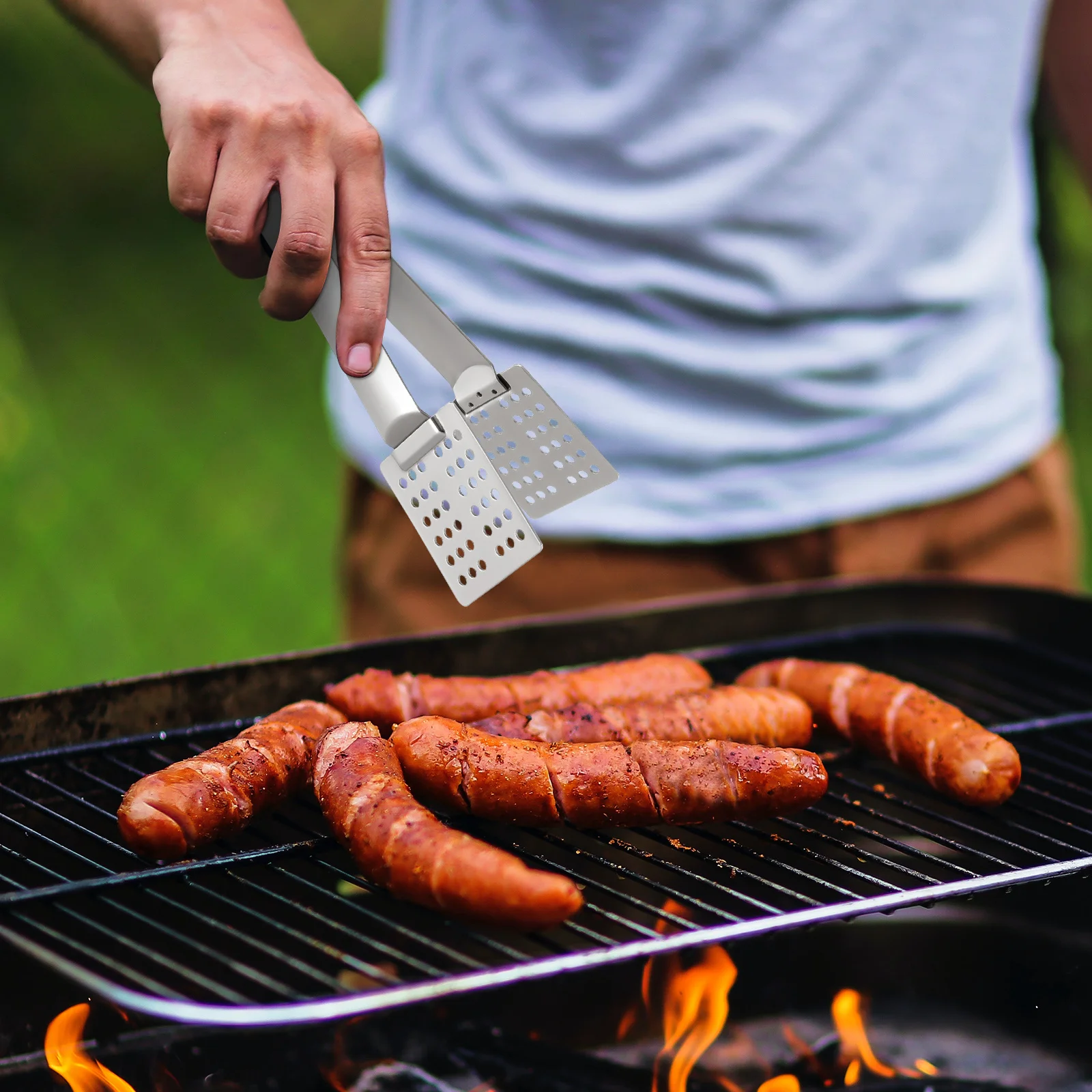 

Stainless Steel Tea Bag Squeezer Heavy Duty Food Tongs Kitchen Tool For Tea Straining Ice Handling Cooking Accessories