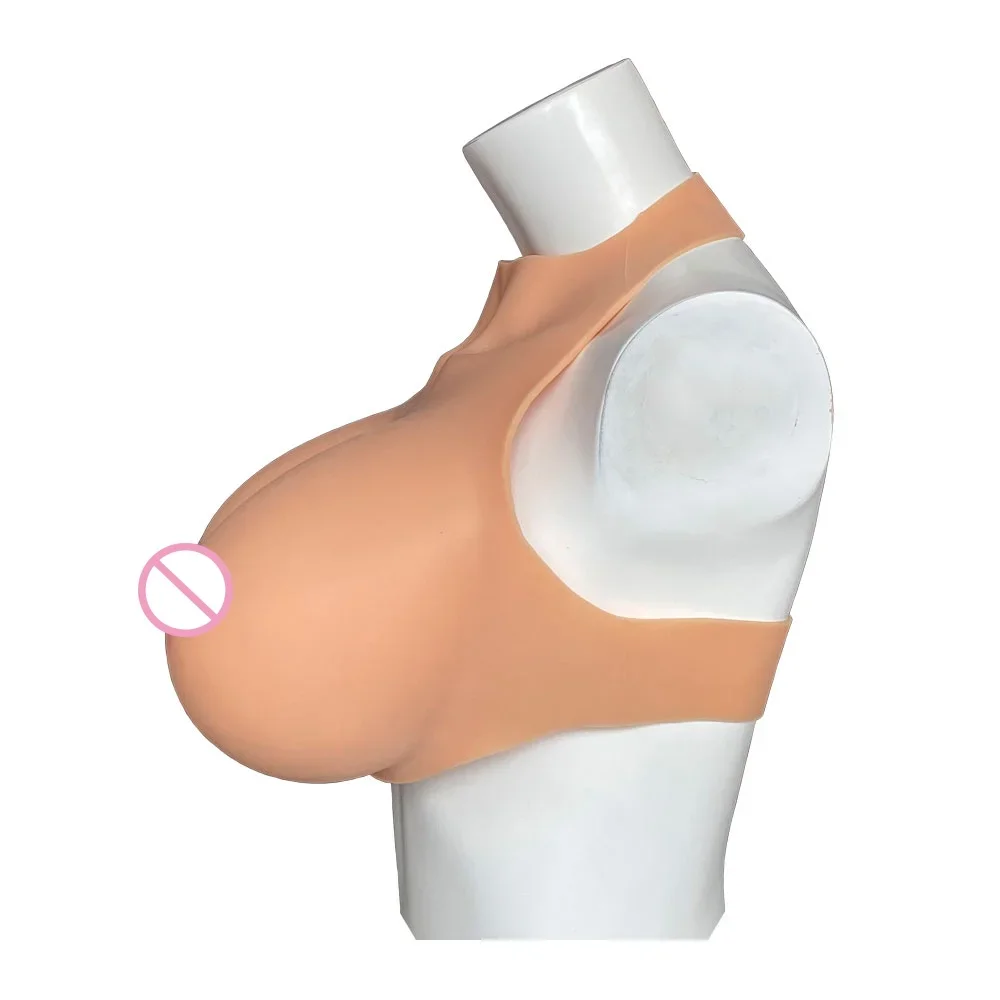 Huge Cup Fake Boobs Tits Realistic Silicone Breast Forms Bodysuit For Crossdresser Shemale Trandsgender Cosplay Drag Queen Gays