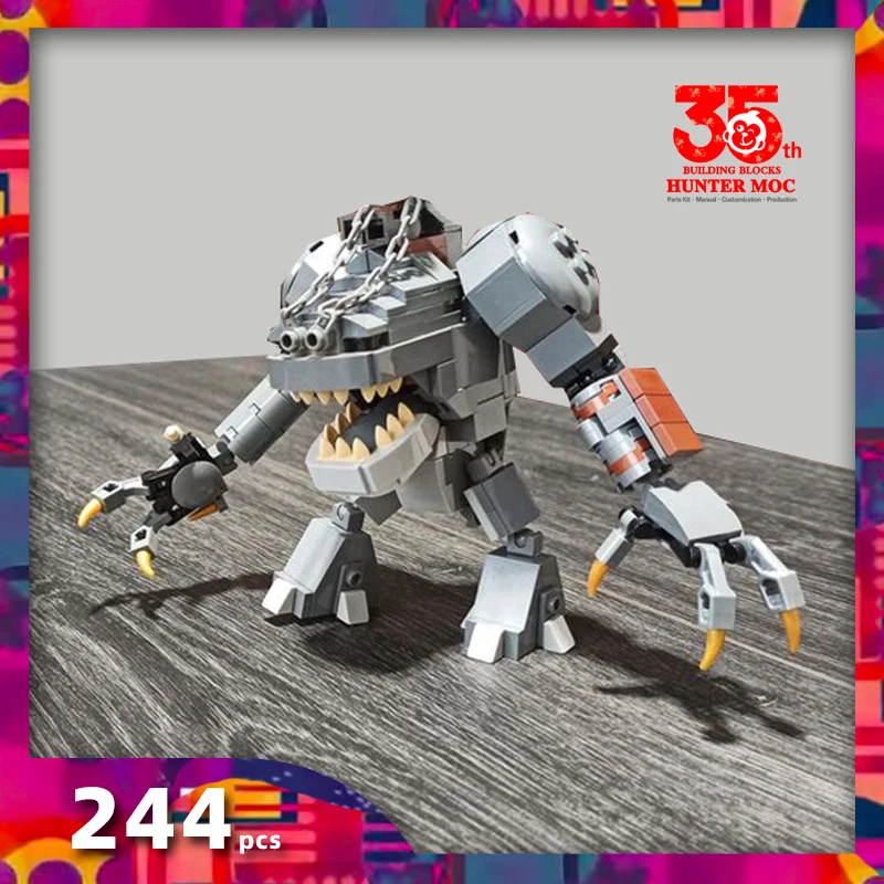 Rancors Model Monsters Balrog Technology Bricks DIY Assembly Street View Toys Children Moc Building Blocks Magical Rings Movie