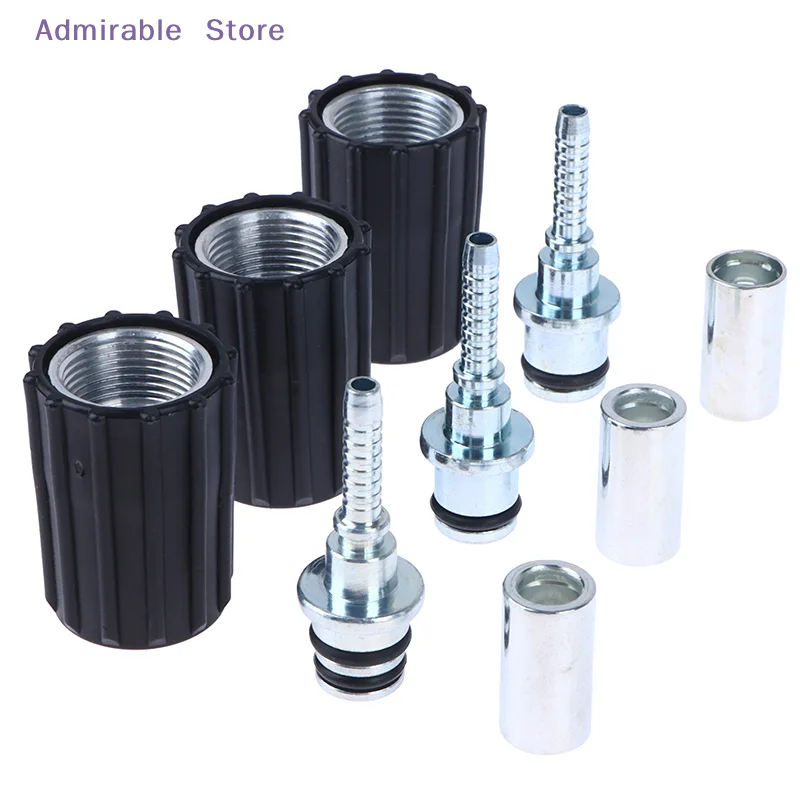 wHigh Pressure Washer Hose Insert Fittings D14 D15mm Ring Nut M22 Car Washer Water Cleaning Hose Pipe Fitting Twist Connector
