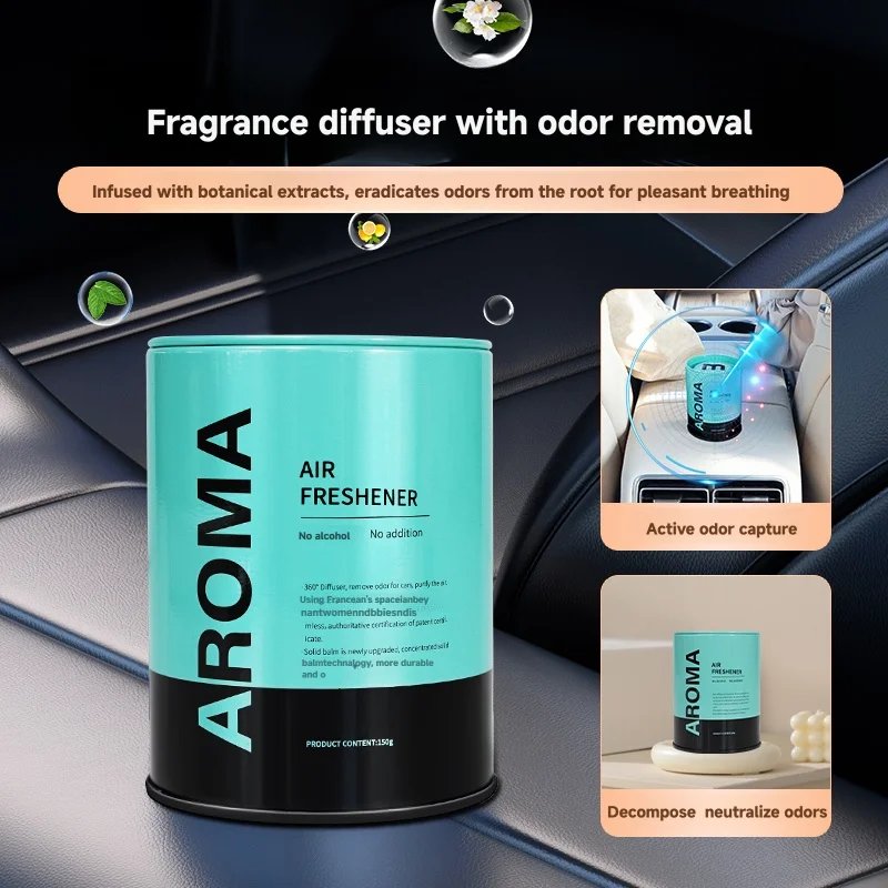 1pc Advanced Car Aromatherapy Deodorizing Solid Air Cream Leaves a Long-lasting Fragrance and Eliminates Odors in Cars, Homes an