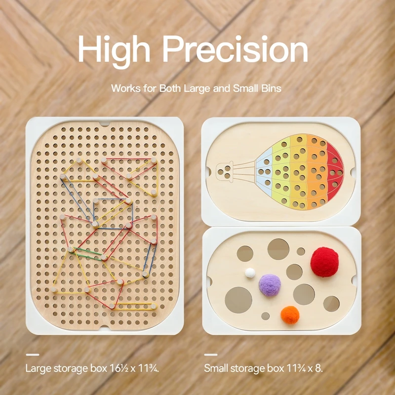 Table d'escalade mentaires orielle pour enfants, jeu de boules de poils, carreaux en bois, jouets d'éducation précoce Montessori, jouets pour enfants, accessoires