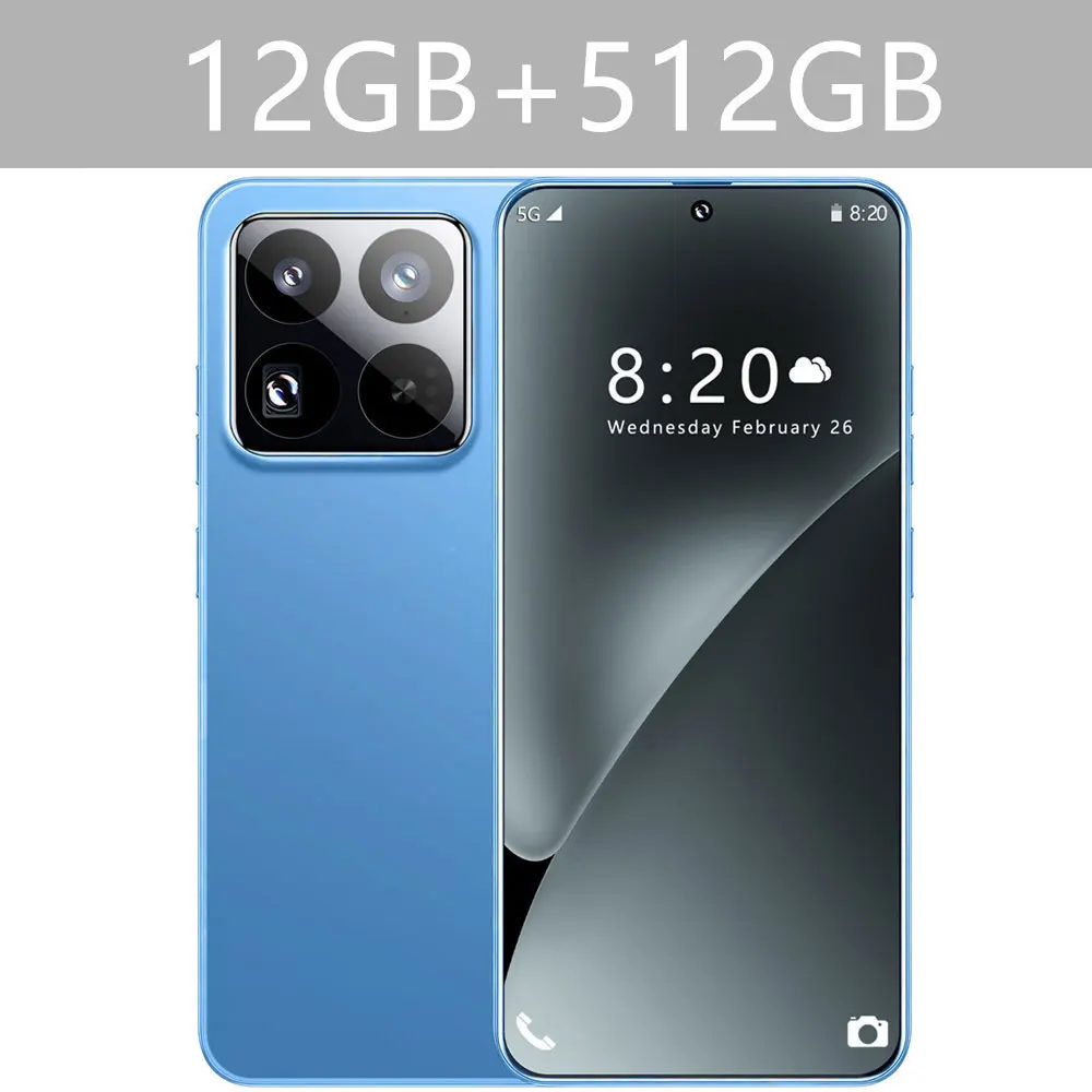 Nieuwe 14T Pro Originele Smartphone 7.3inch 4G 5G Dual Sim-kaart Mobiele Telefoon 8000mAh Android Mobiele telefoons Global Versie Mobiele Telefoons
