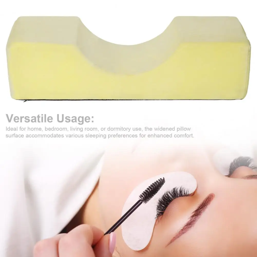 Memory Foam Eyelash Pillow Memory Cotton Fabric Pillow Ergonomic U-shaped Eyelash Extension Pillow with for Neck for Ultimate