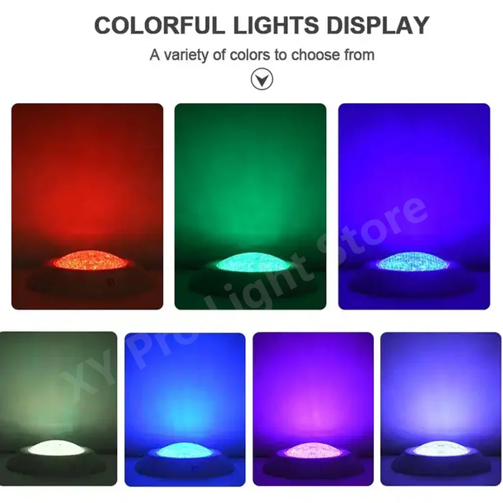 RGB lampu sorot bawah air LED, dengan Remote Control IP68 AC12V 12W 45W 18W 25W 35W tahan air untuk taman luar ruangan Kolam renang