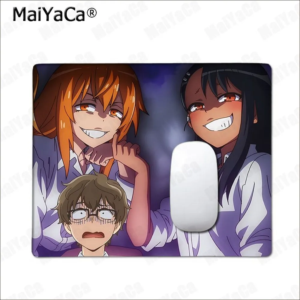 Anime nagatoro san  Mousepad Rubber Small Thickened Mouse Pad Gaming Keyboard Table Office Supplies Room Decor  PC Mouse Carpet