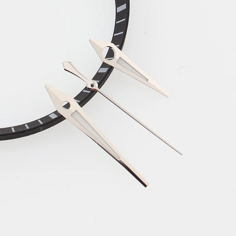 

Silver Gold Rose Aiguille NH35 Hands Dress Watch Needles C3 Lumen Pointer Mod SJE089J1 Watches Replacement Part