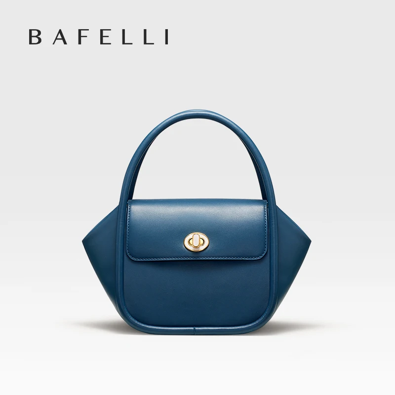 BAFELLI NEW 2024 WOMEN\'S HANDBAG WINTER WOOL FASHION BENTO EVENING LEATHER ORIGINAL STYLE LUXURY BRAND PURSE SHOULDER CASUAL