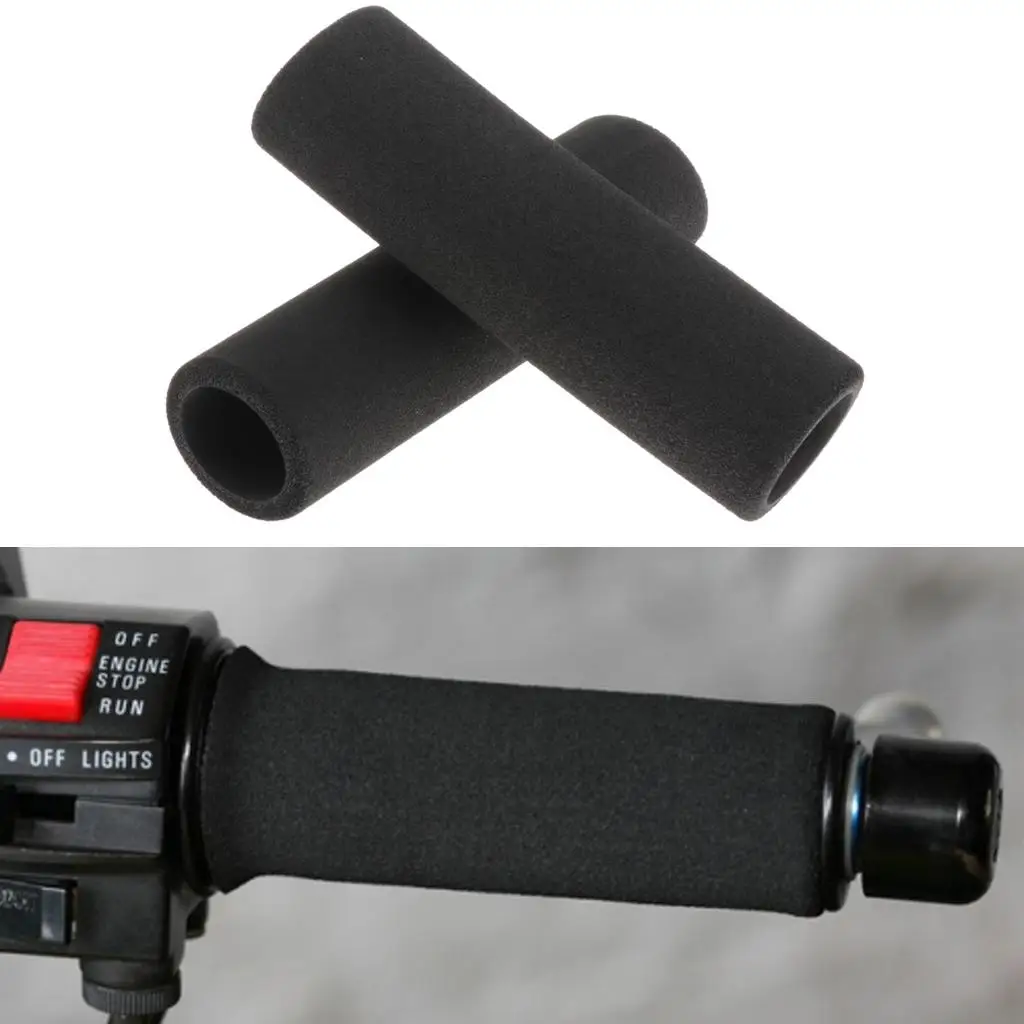 2 tlg. Motorcycle Handlebar Grips EPDM Rubber Handle Grips for LC,