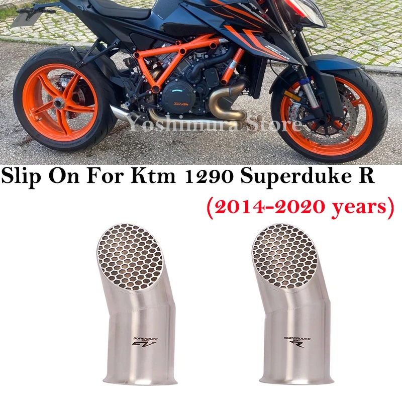 오토바이 배기 머플러, 중간 연결 튜브, 모토크로스 오토바이 배기, Ktm 1290 Superduke R GT 2014 - 2020 용 슬립온