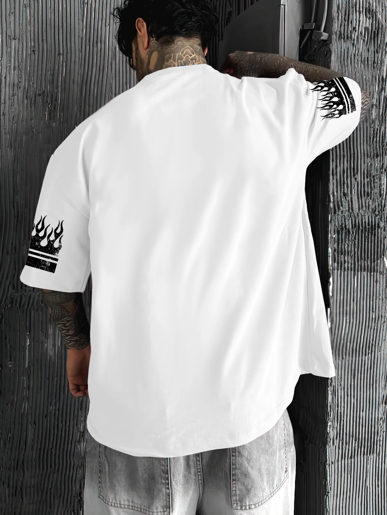 Men's Oversized Retro Streetwear T-shirt Brand Adventure Courage Adrenaline Fire Angel Gun Number 24 Vintage Graphic Print Loose