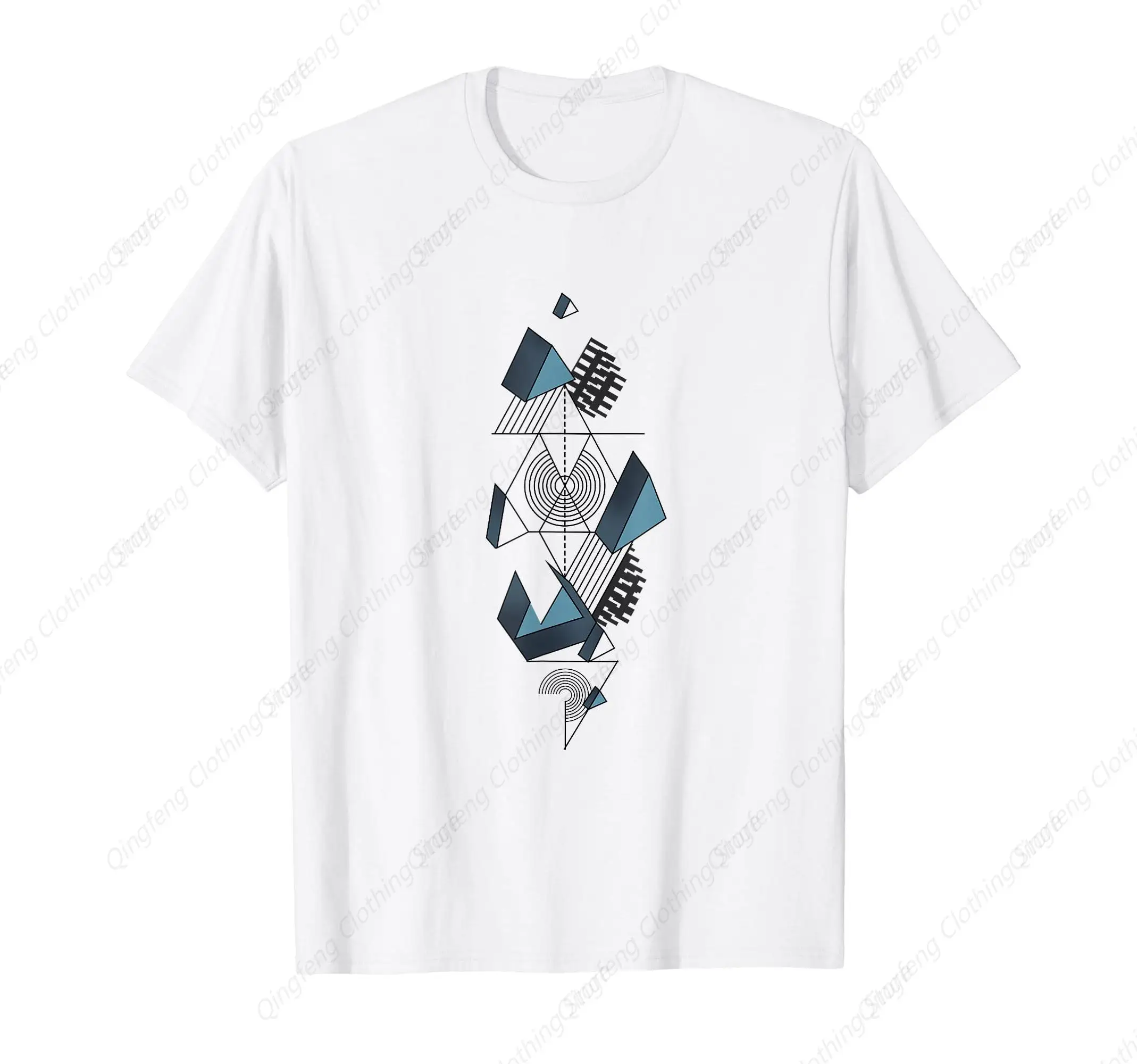 Art Abstract Line Geometric Men T-Shirt