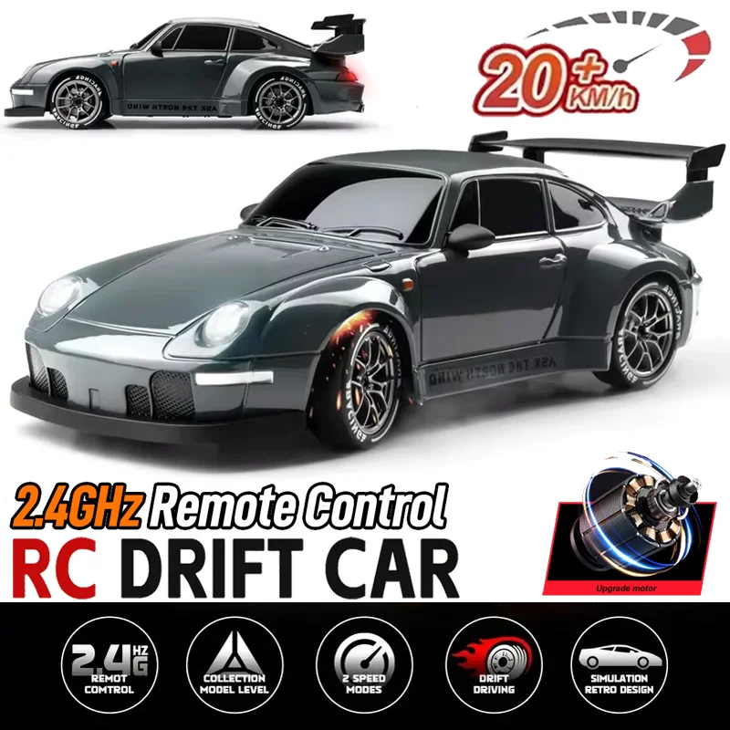 New 2.4Ghz 4WD Wireles RC Racing Car Bright LED Light All Terrain Drift ...