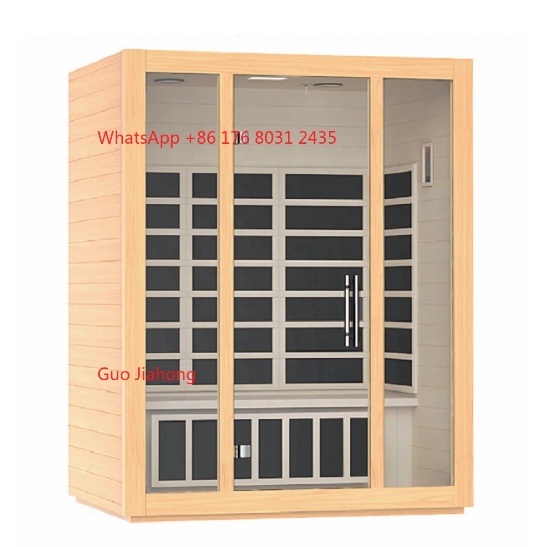 

Manufacturer's 3-Person Panel Sauna Dry Steam Sauna Room with Control Panel Accessory