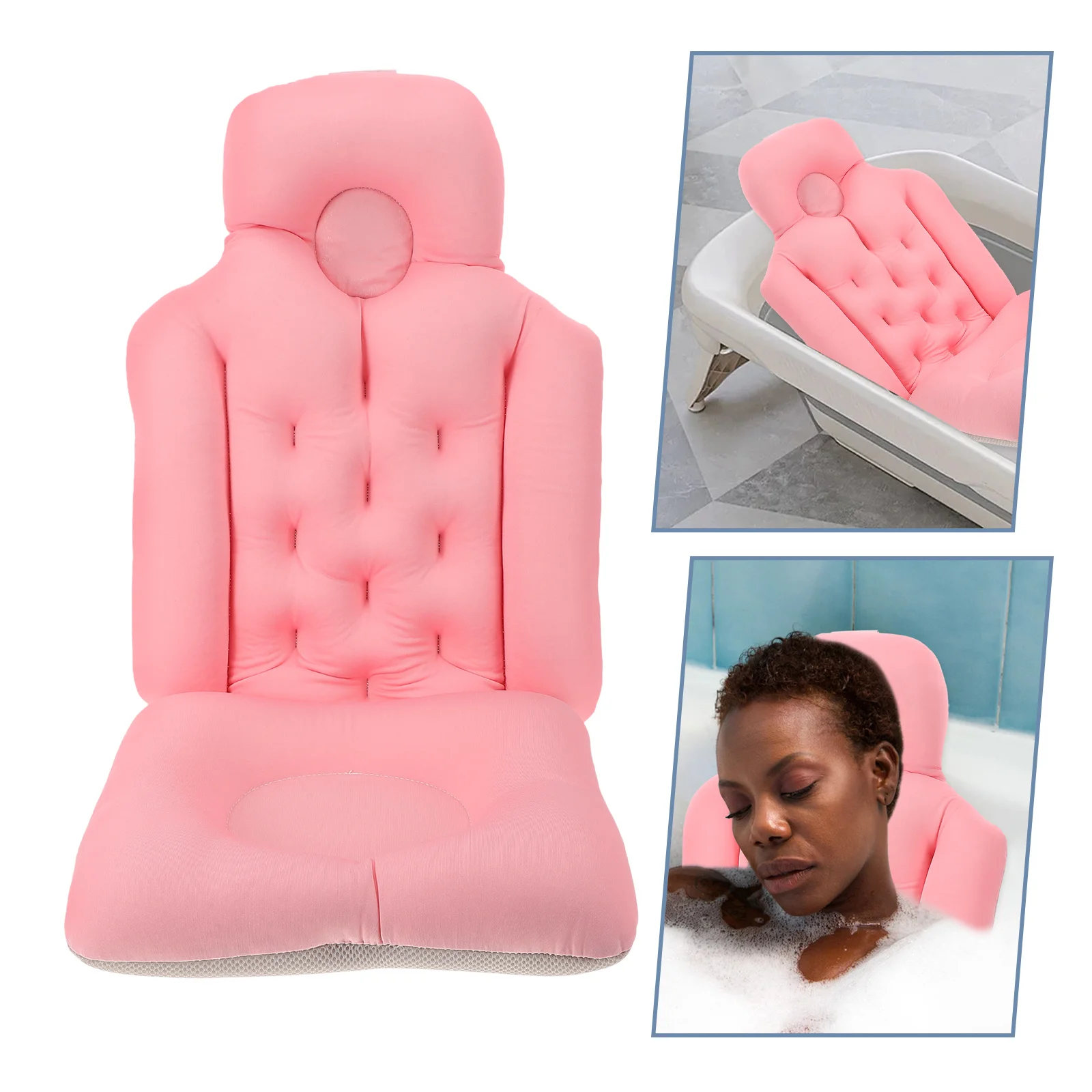 

Full Body Bath Pillow Bathtub Chair Non-Slip Bathtub Cushion Tub Portable Shower Basin Travel Tub Seat Bath Pillow For Elderly P
