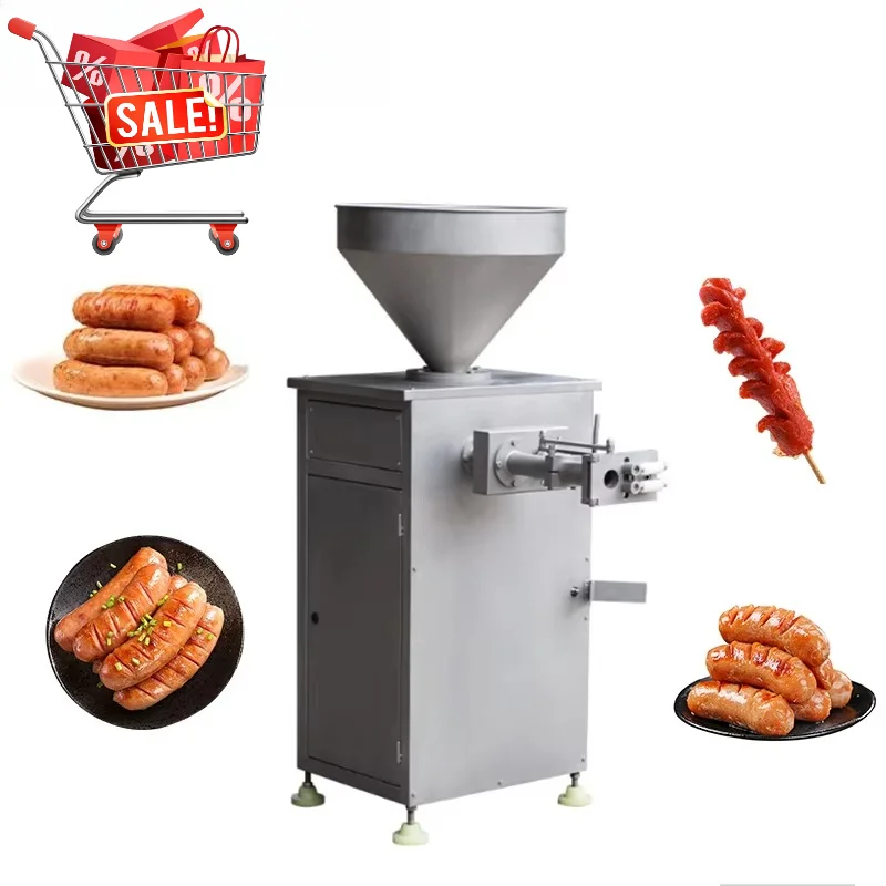 Large Hydraulic Sausage Filling Equipment Dual Cylinder Design Stable Pressure High Capacity Customized
