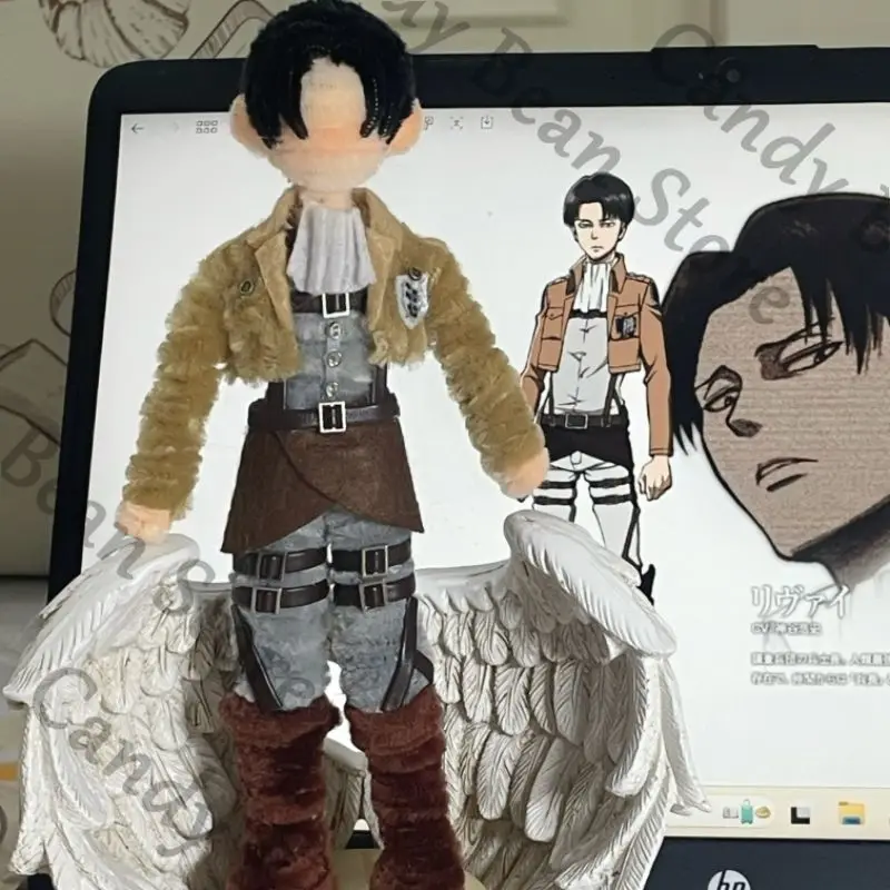 anime-attaque-sur-titan-levi-ackerman-cosplay-nettoyeur-de-tuyaux-fait-a-la-main-moelleux-maumet-figurine-dessin-anime-marionnette-jouet-cadeau-de-noel