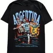 אופנה אופנתי argentina כדורגל דפוס הדפסה גברים של גברים חולצות גברים לגברים מתנה לגברים מתנה לגברים