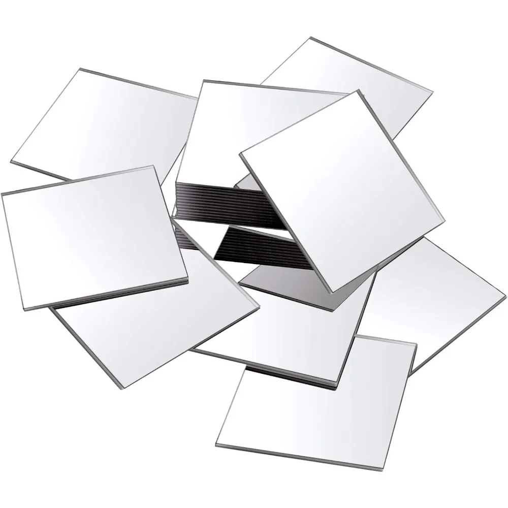 

Mini acrylic square mirror with small square mirror tiles (25 pieces, 3 inches)