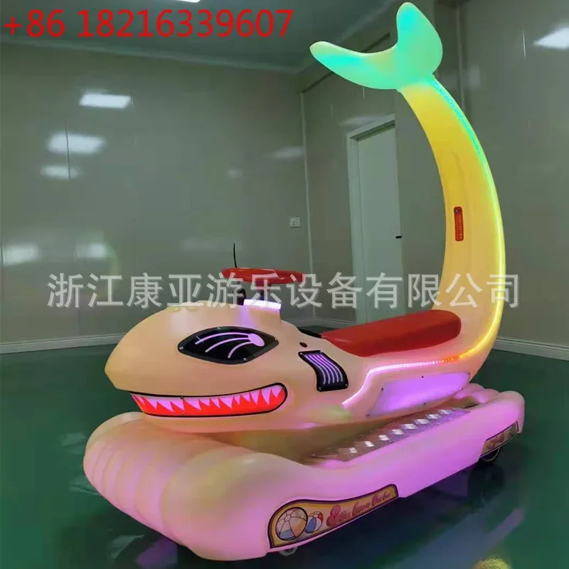 Square luminous bumper car shopping mall night market stall equipment household double children's electric amusement car