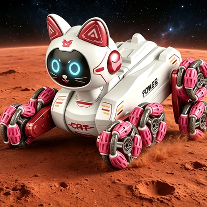 Smart RC Mechanical Robot Dog 8-Wheel Fancy Drift Stunt Electric Toy Children Gift for Boys & Girls