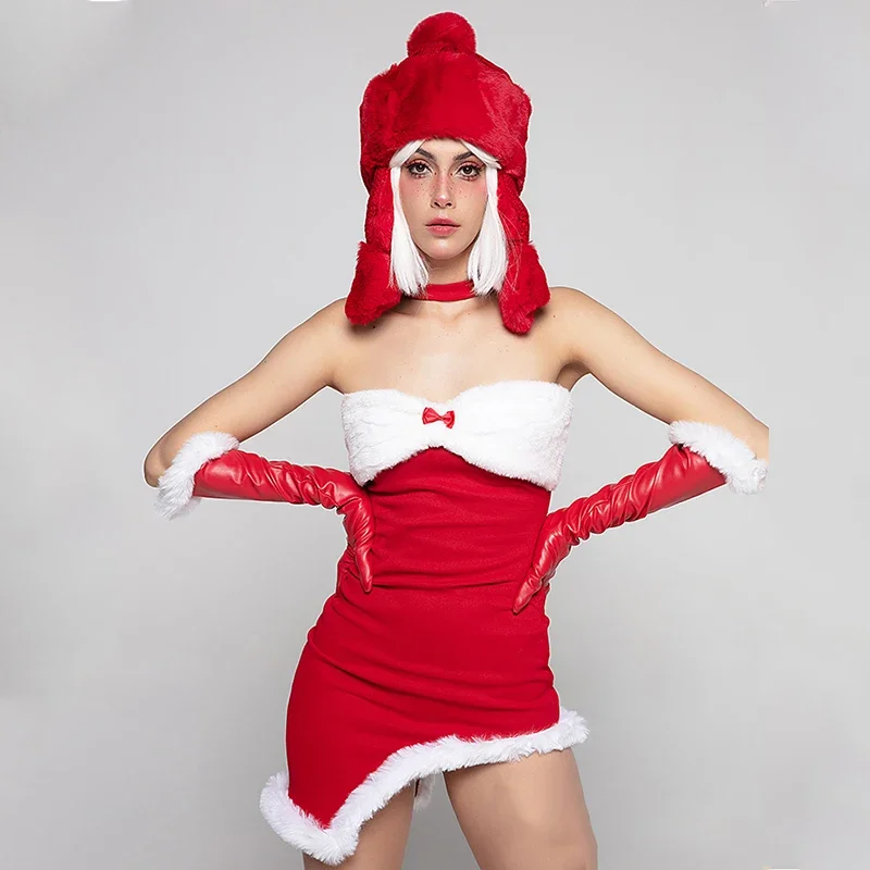 Ropa de baile de Jazz para mujer, vestido con sombrero rojo, traje de fiesta Rave, club nocturno, Bar, Gogo, conjunto de disfraz de actuación de baile, 2023