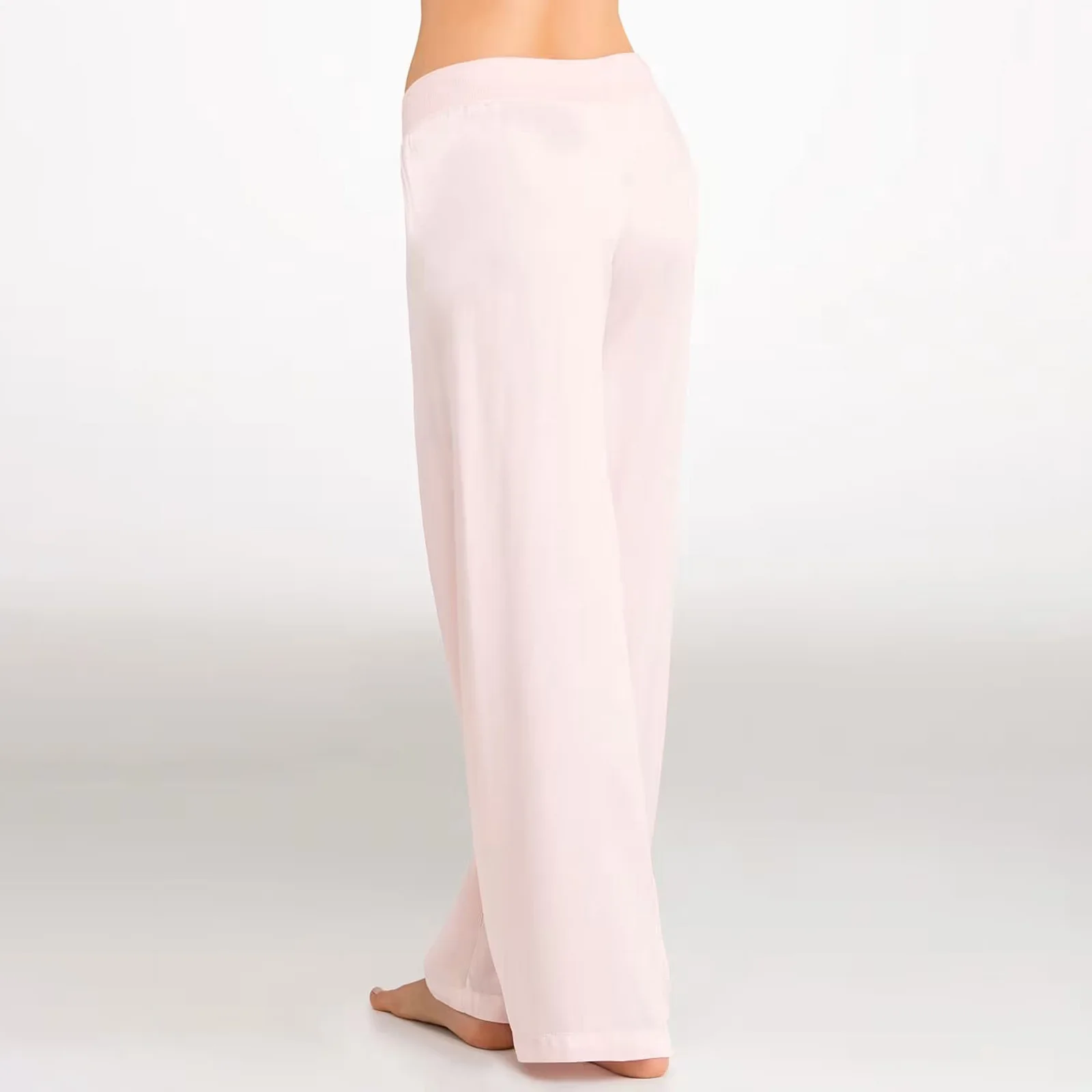 سراويل نسائية فاخرة من الساتان الخريفي كاجوال فضفاضة تناسب أنيقة ومتينة متوسطة الارتفاع مستقيمة الساق