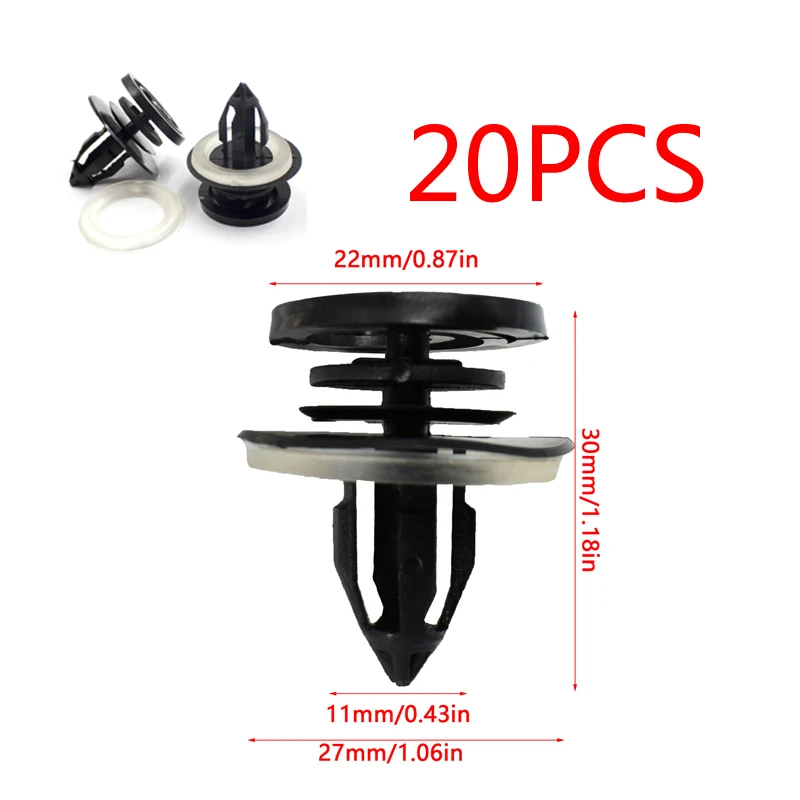 

20pcs Plastics clip For Audi A4 Interior Door Card Fastener Clips Trim Panel Mounting Auto Car Accessories Styling