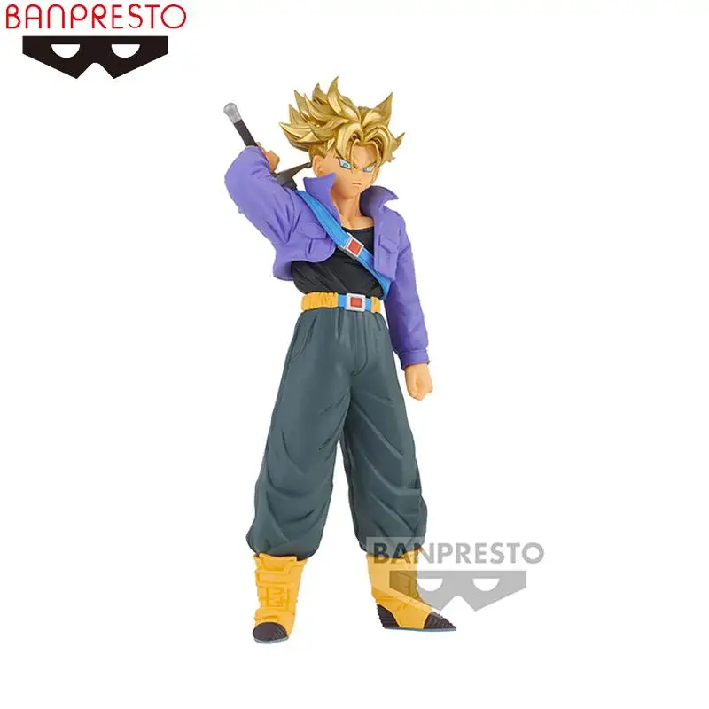 Original Bandai Dragon Ball Blood of Saiyans Super Saiya Trunks Torankusu Anime Figure Action Model Collectible Toys Gift