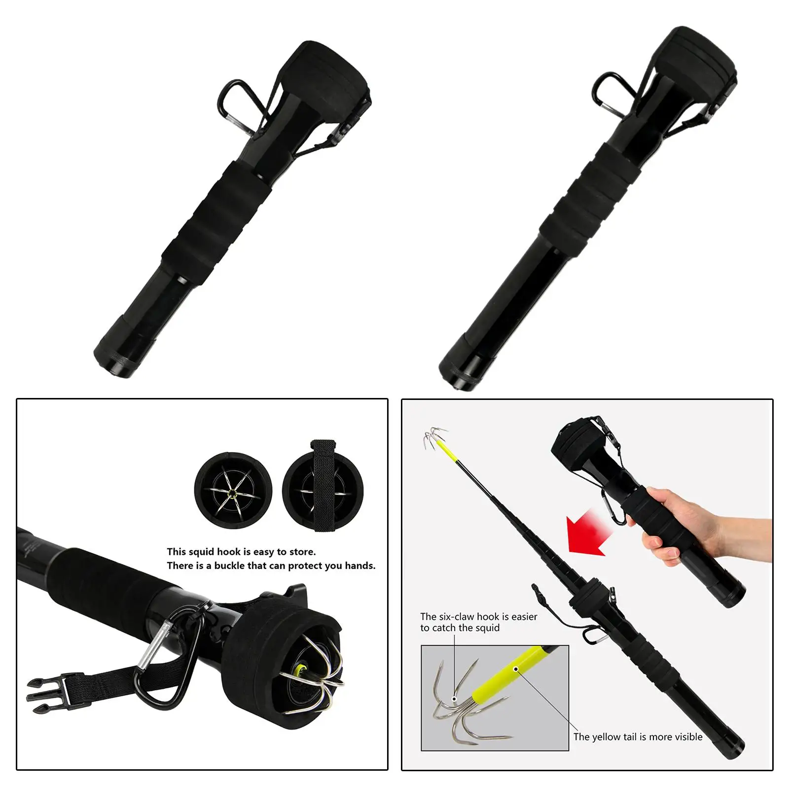 

Fish Gaff Hook Accessories Squid Gaff for Freshwater Offshore Rock Fishing