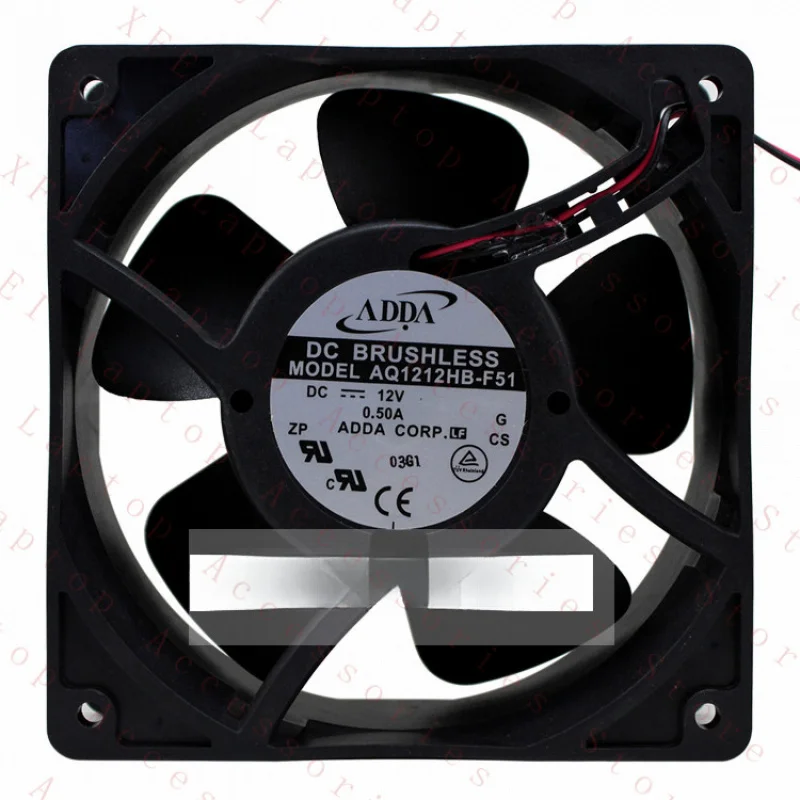 D  1PC AQ1212HB-F51 Cooling Fan IP68 DC12V 0.50A Dustproof Waterproof New