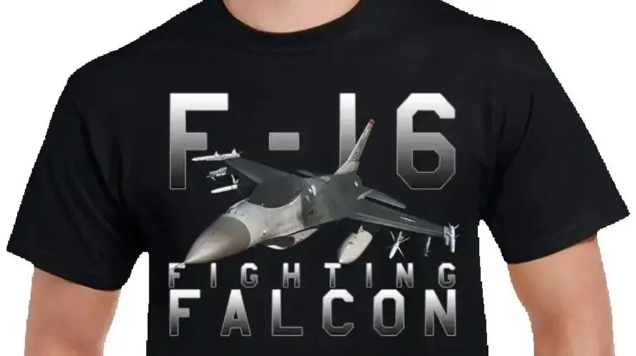 

U.S Military Aircraft F-16 Fighting Falcon Men T-shirt Short Sleeve Casual Cotton O-Neck Summer T Shirt
