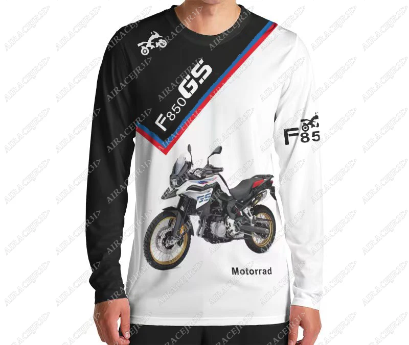 Summer Motorrad For BMW F850 GS Long Sleeve T-Shirt Dynamic Roadster Street Sports Racing Motorcycle Quick Dry Jersey Anti-UV