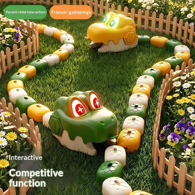 Remote Control Magnetic Greedy Snake Toy Brain Development Parent-Child Interactive Duel Game for Children
