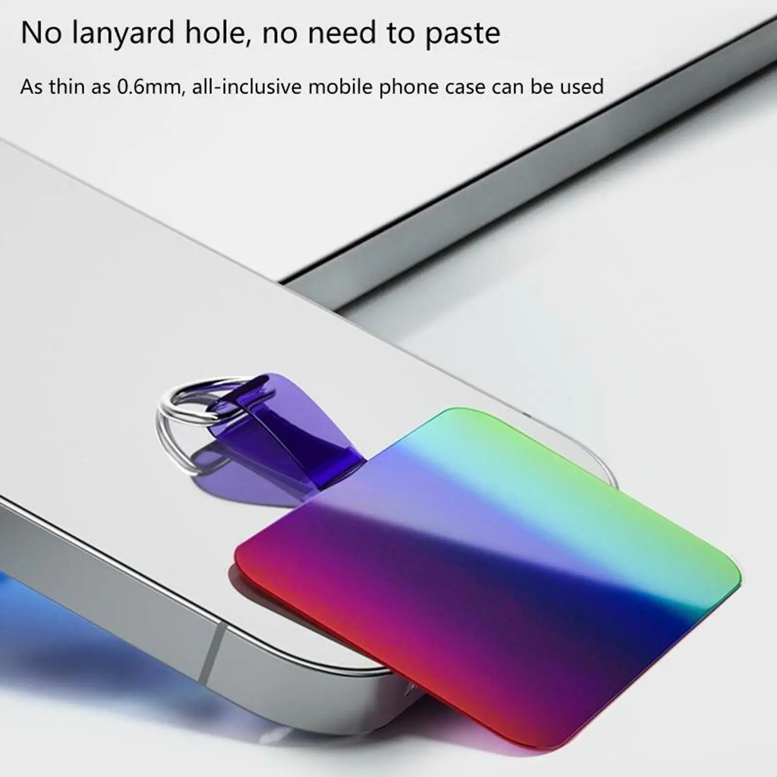 مشبك عالمي للهاتف المحمول ، طوقا اللون ، التصحيح الخلفي ، عصا قلادة ثابتة الحبل ، علبة ، G3M5