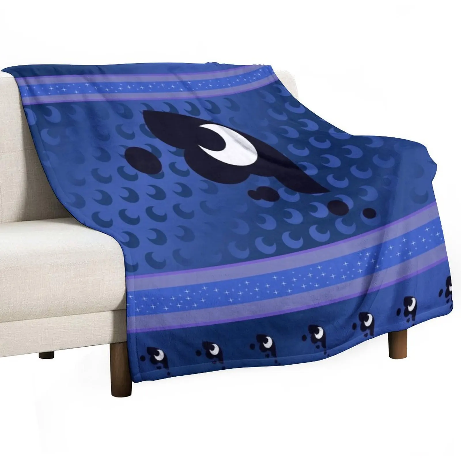 Princess Luna Night Dark Clouds Half Moon MLP Cutie Mark Sign Special v2 Throw Blanket Hairy Summer heavy to sleep Blankets