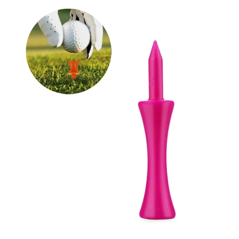 100 Pieces Golf Tees Low Resistance Golf Tees Plastic Long Balls Base Castle Support Tees for Long Distant Hit Training