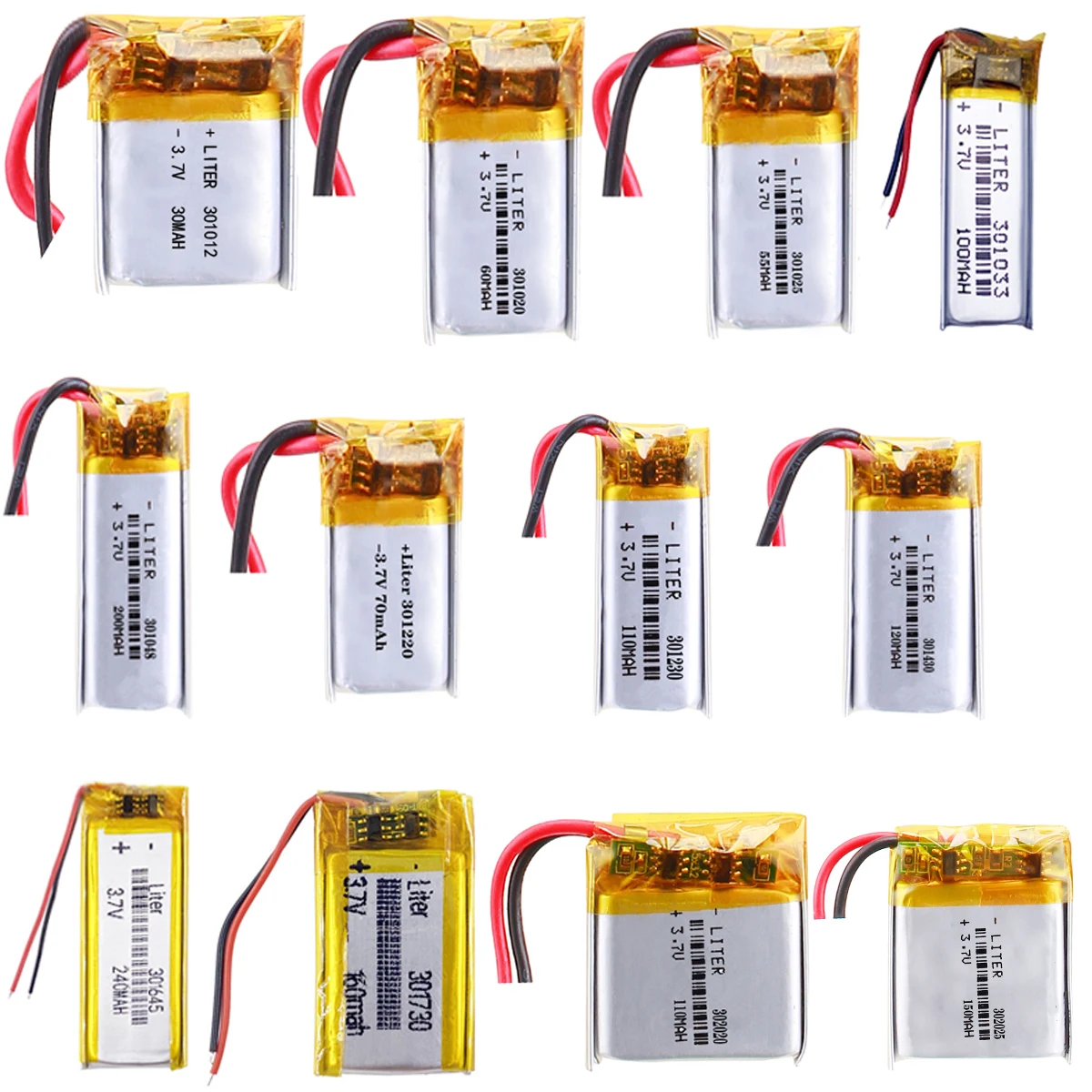 3.7V Lithium Battery Rechargeable Lipo Battery For PS4 Humidifiers GPS Navigation Bluetooth Speaker MP3 MP4