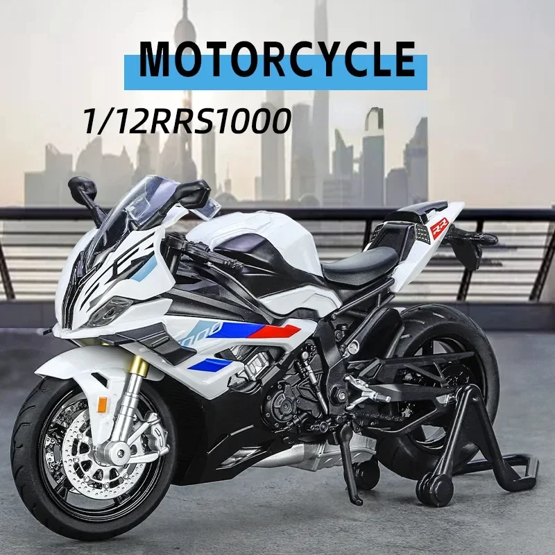 1:12 BMW RRS1000 โลหะผสมโลหะDiecastรถจักรยานยนต์คอลเลกชันงานอดิเรกจําลองRacingรุ่นSuper Sport Miniatureของขวัญ