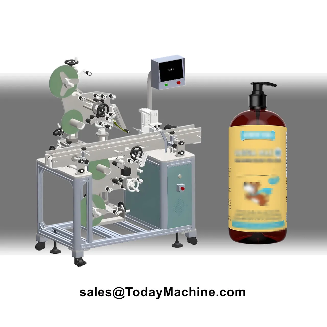 Automatic Flat Plastic Adhesive Square Sticker Jar Can Round Bottle Labeling Machine