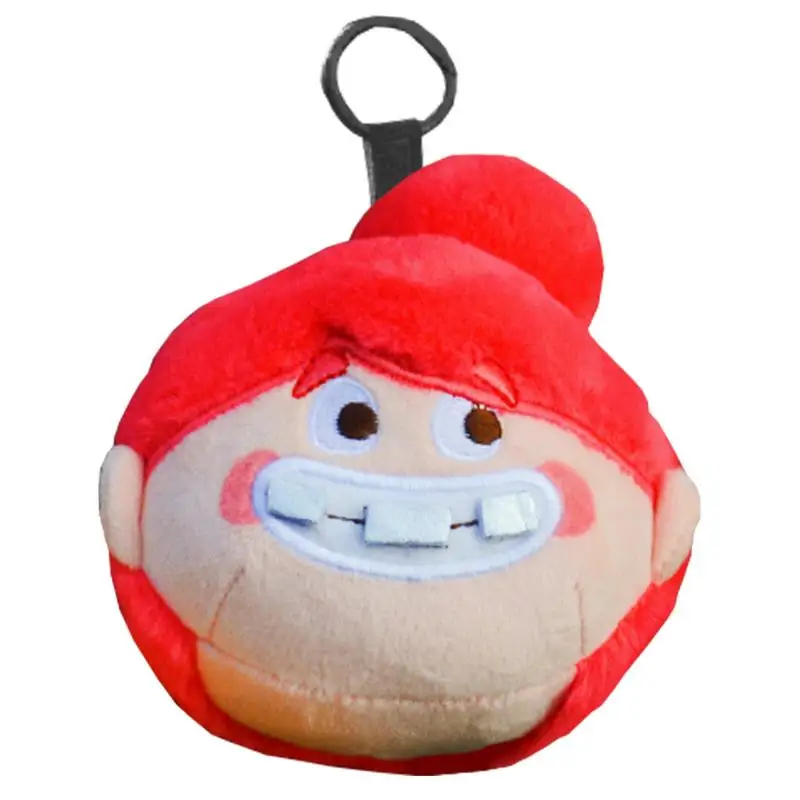 Plush Bag Charm Cute Purse Plush Ornament Ugly Anime Small Pendant Key Charm Fashion Accessory Key Holder For Women Girls