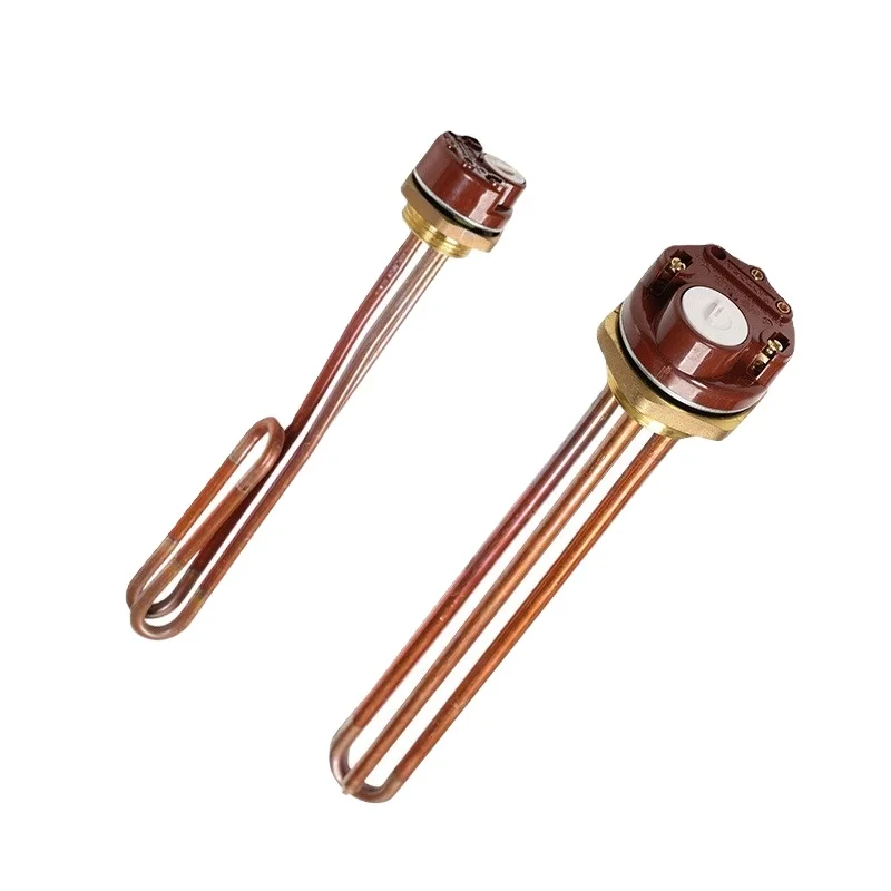 

DN32 42mm Thread 220V Temperature Regulator Immersion Water Heater Heating Element With Thermostat 2KW/3KW