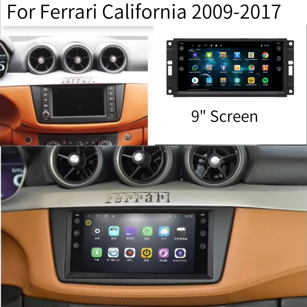 

Android For Ferrari California 2009-2017 Car Radio Multimedia DVD Player GPS Navigation HD Screen Head Unit Stereo Video Carplay
