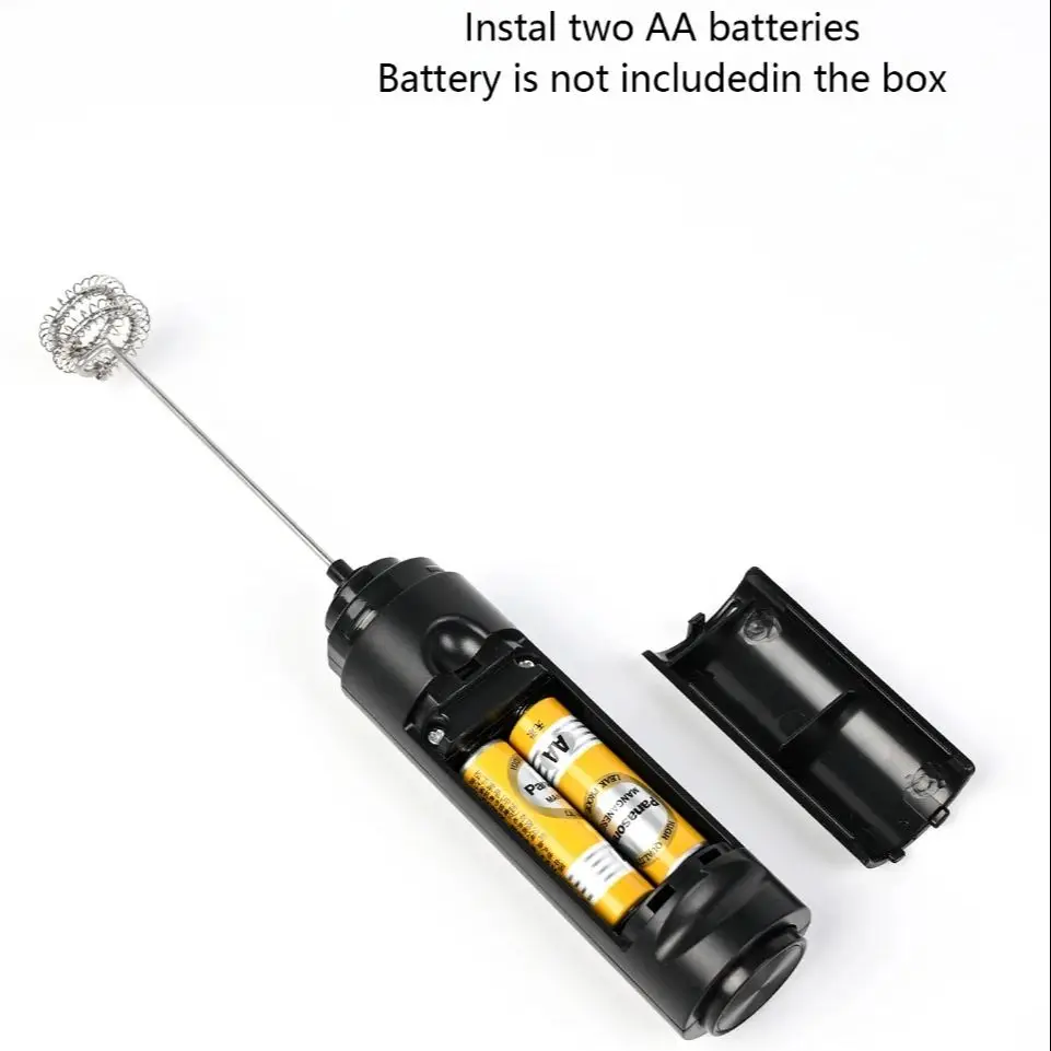 Portable Handheld AA Battery Powered Coffee Milk Frother Egg Beater Beverage Jam Kitchen Mixer Machine view 6