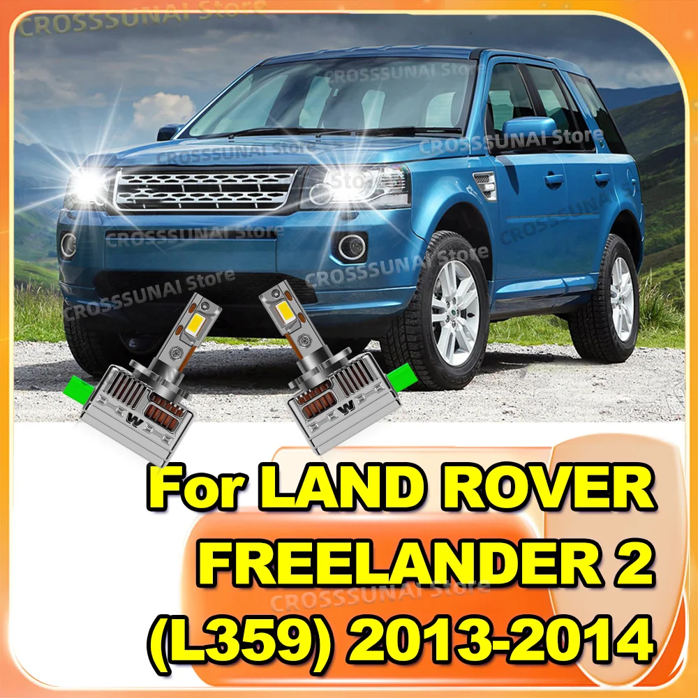 

2 шт. светодиодные фары 1:1 ксеноновая лампа Canbus Auto Light CSP чип 6000K для LAND ROVER FREELANDER 2 L359 2013 2014