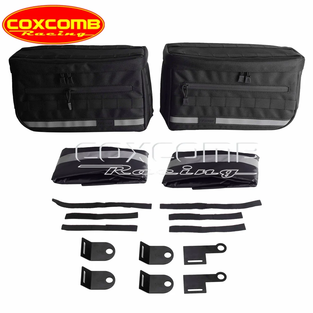 Waterproof Motorcycle Side Saddlebags Tool Bags For Harley Softail Dyna Sportster 1200 883 Rear Travel Storage Side Saddle Bag