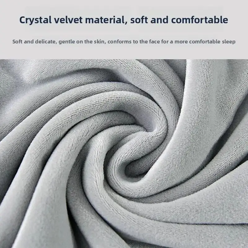 Fillable U-Shaped Travel Neck Pillow with Velvet Cover & Storage Bag - Comfortable for Airplane, Car, Office, Portable Design