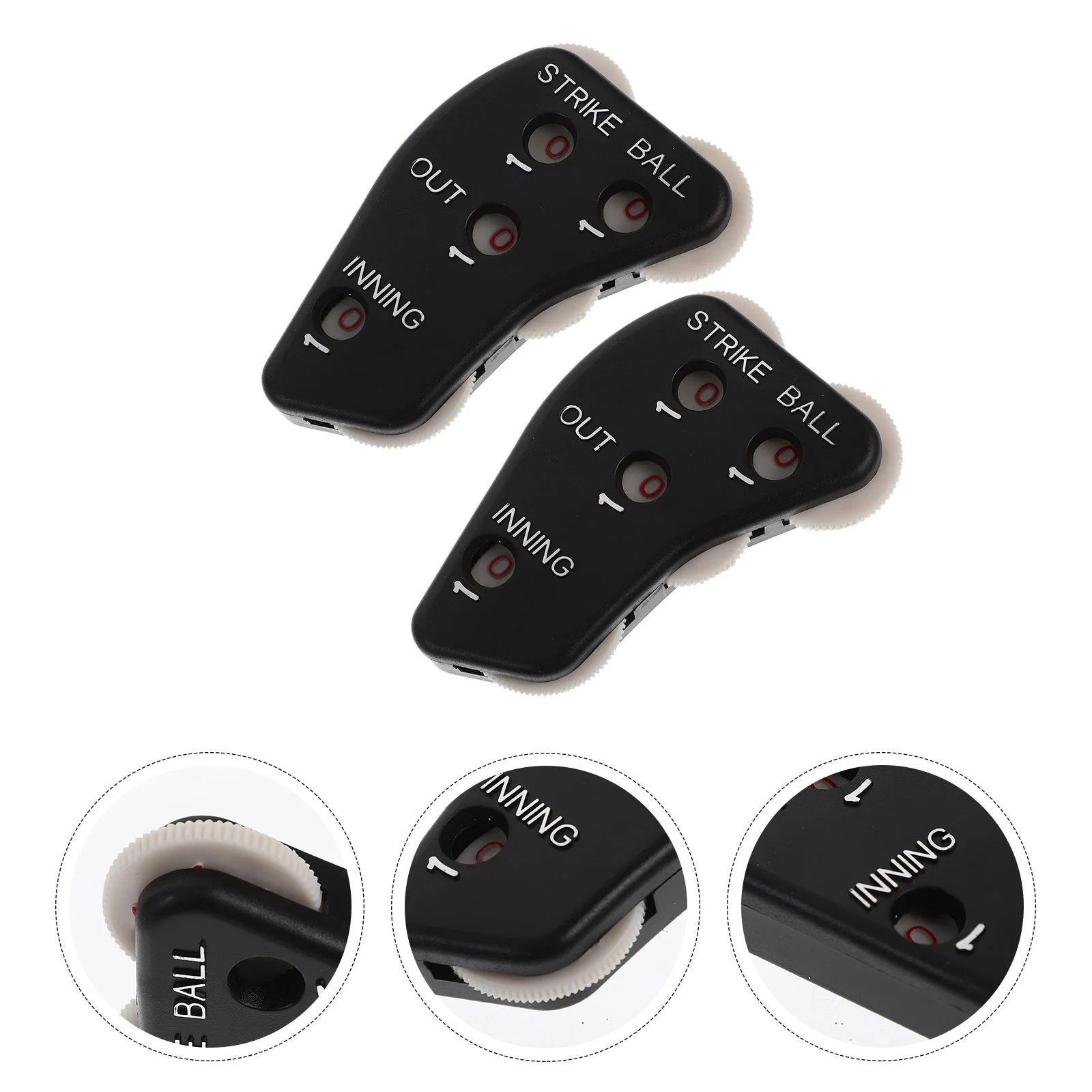 

2 Pcs Outdoor Sports Baseball Scorer Umpire Clicker Counter for Lightweight Gear Strike