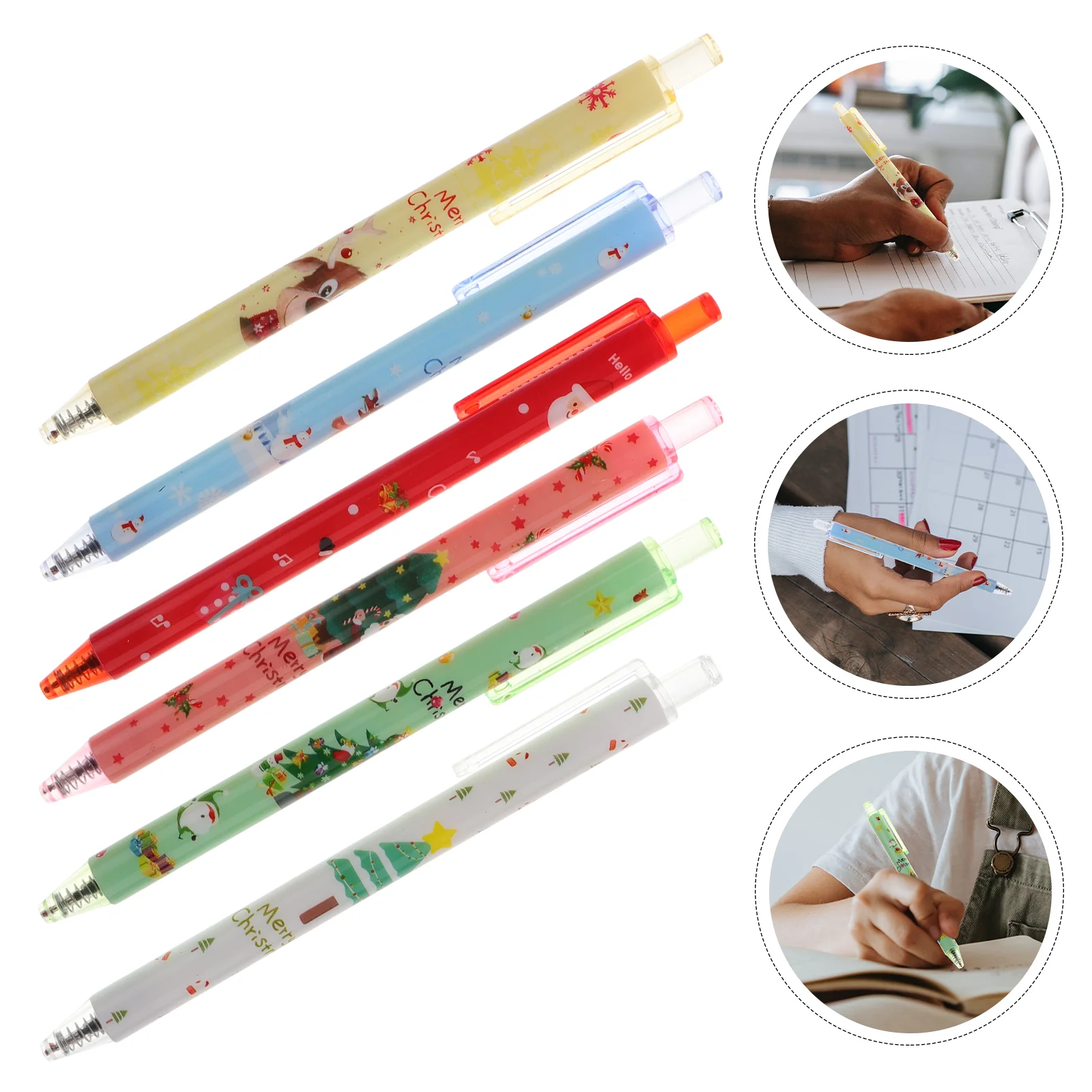 24 Pcs The Gift Christmas Gel Pen Students Supplies Filler Universal Writing Pens Signature Prize Gifts Nurse