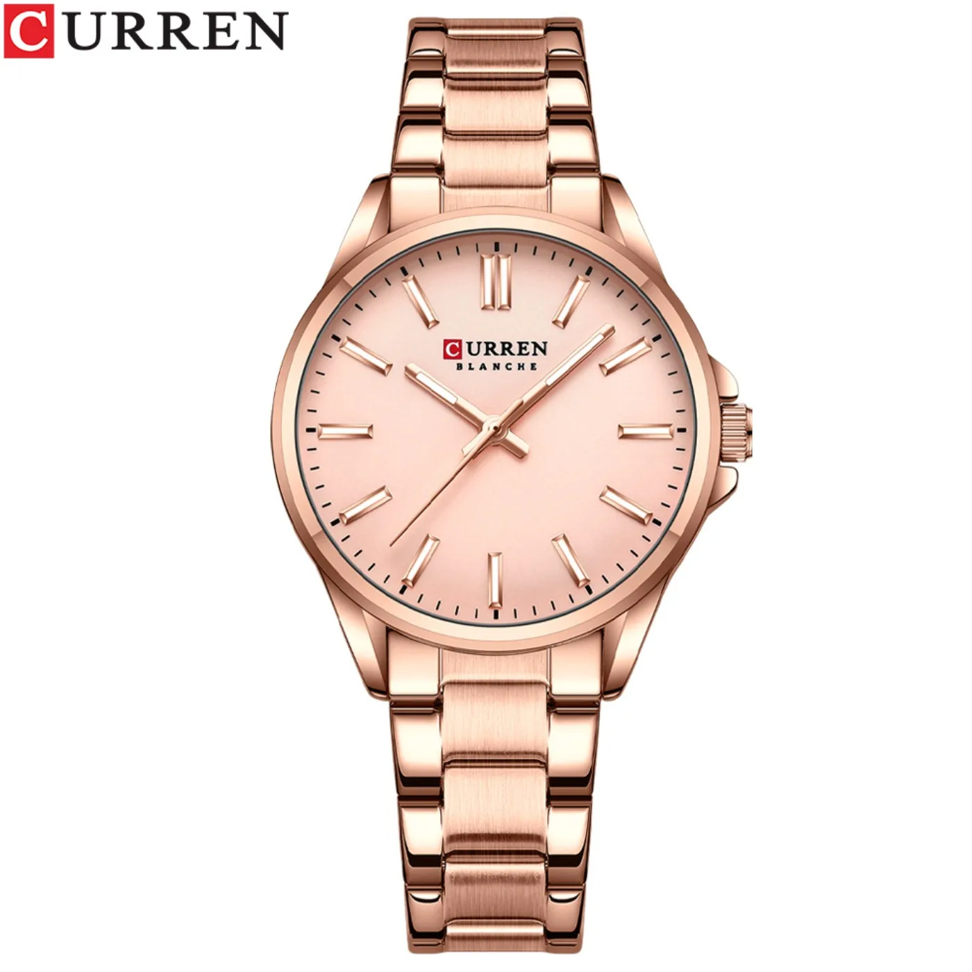 

CURREN New Watch Women Fashion Casual Stainless Steel Watches Simple Ladies Round Dial Quartz Wristwatches Clock Reloj Mujer